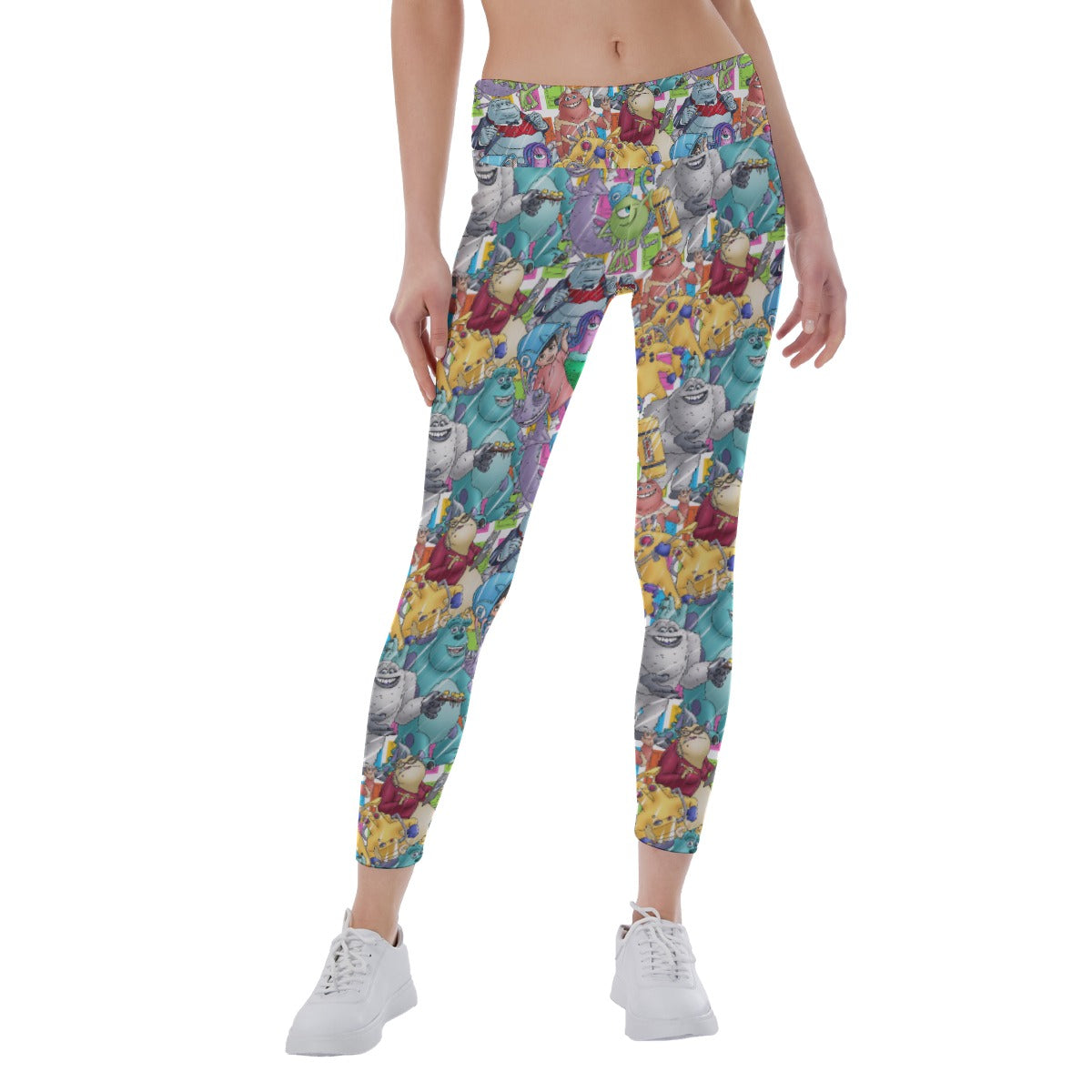 Monster Mayhem Sketched - Women's Yoga Leggings
