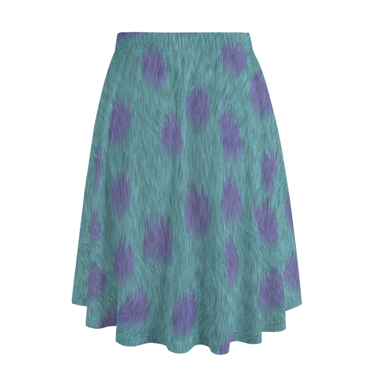 Turquoise Monster Spots - Women’s Pocket Midi Skirt