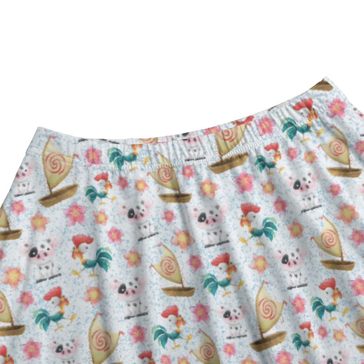 Island Pig & Rooster Duo - Women’s Pocket Midi Skirt