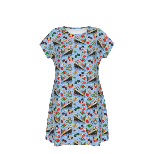 Very Merrytime Christmas Cruise - Women's T-Shirt Dress