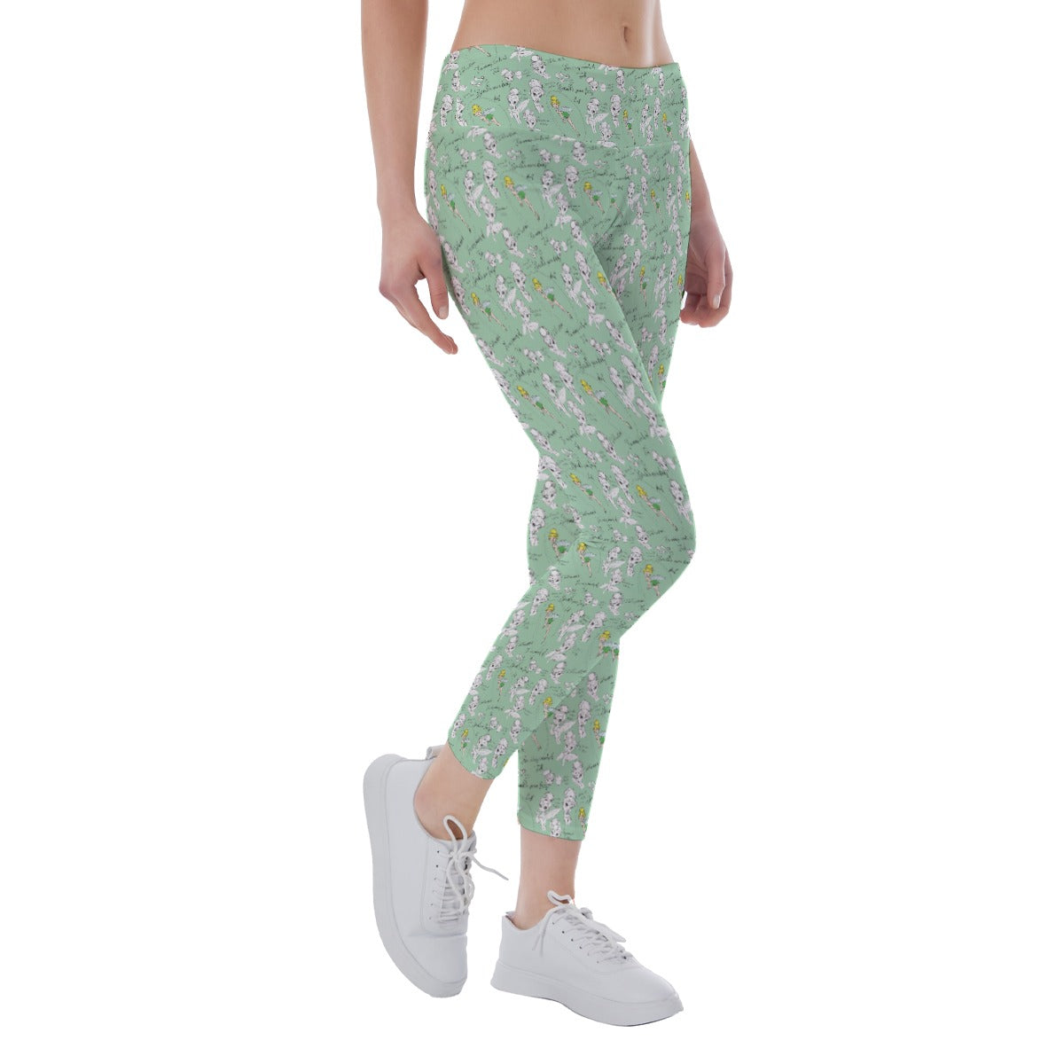 Drawing Pixie Fairy - Women's Yoga Leggings