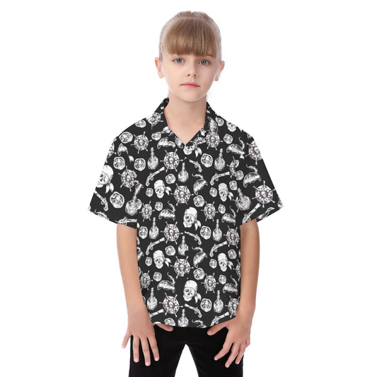 A Pirate Life - Kid's Hawaiian Button Up Shirt