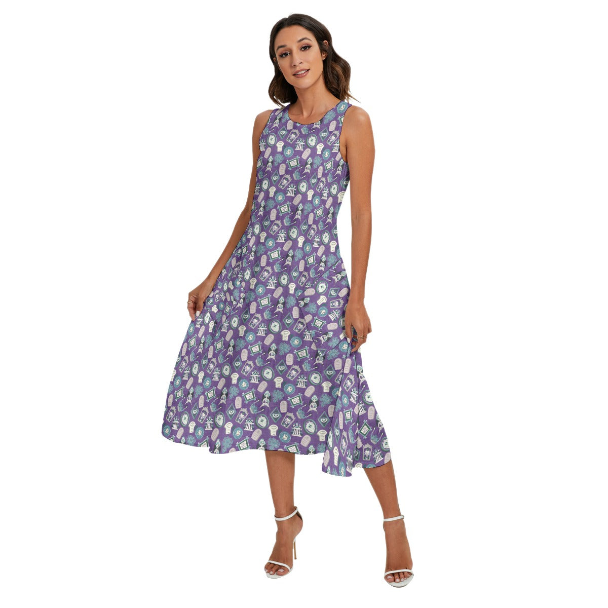 Tomb Sweet Tomb - Women’s Diagonal Pocket Midi Dress