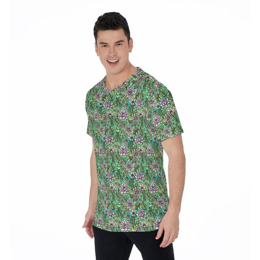 Fairytale Florals – Bayou Blooms - Men's Short Sleeve T-Shirt
