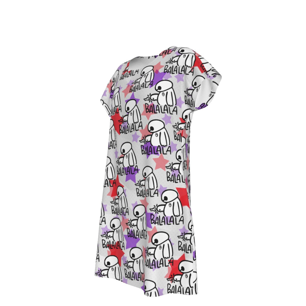 White Robot Balala - Women's T-Shirt Dress