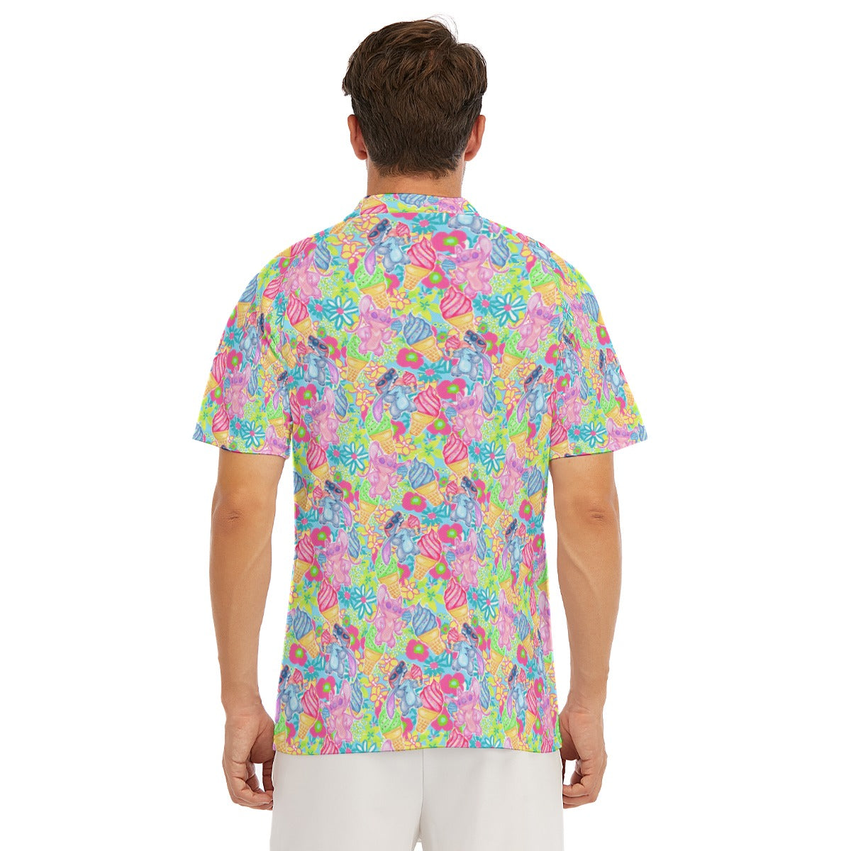 Neon Floral Summer Vibes - Men's Polo Shirt