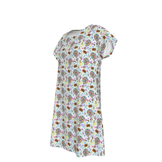Up Adventure Icons - Women's T-Shirt Dress
