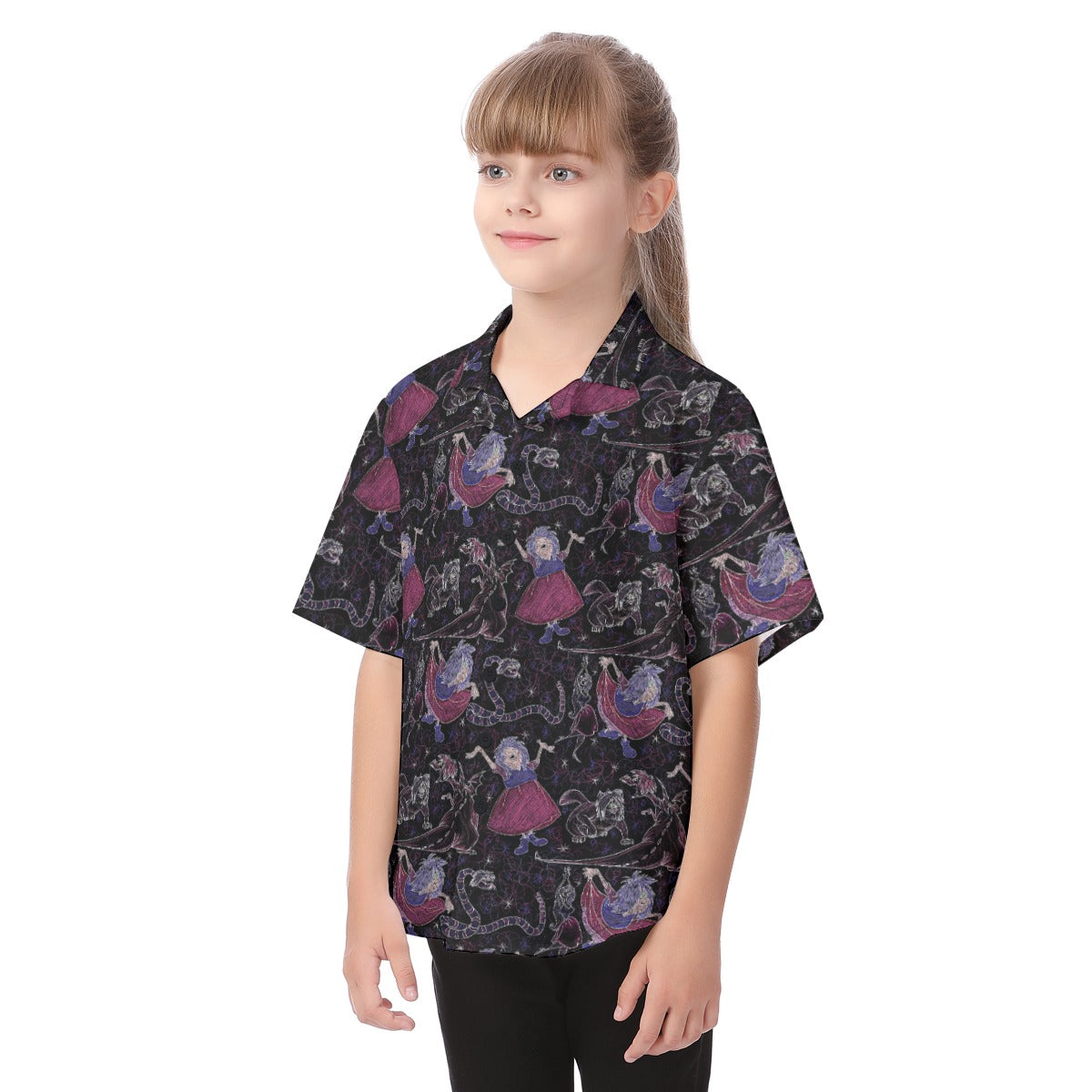 Marvelous Magical Mim - Kid's Hawaiian Button Up Shirt