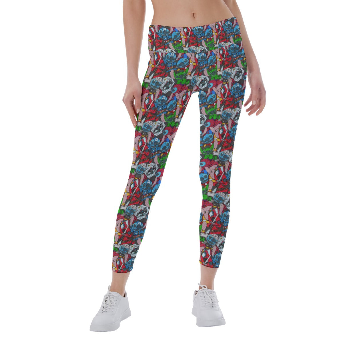 Superhero Stitch - Heroes Assembled - Women's Yoga Leggings
