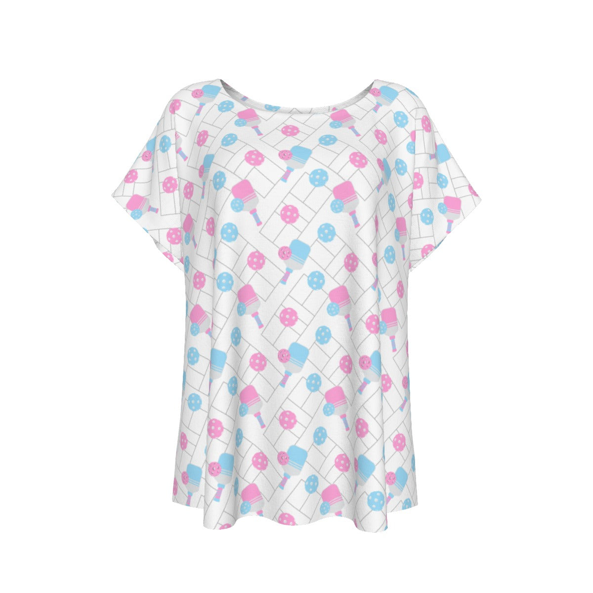 Pickleball Court Spin - Women’s Relaxed Fit Scoop Tee