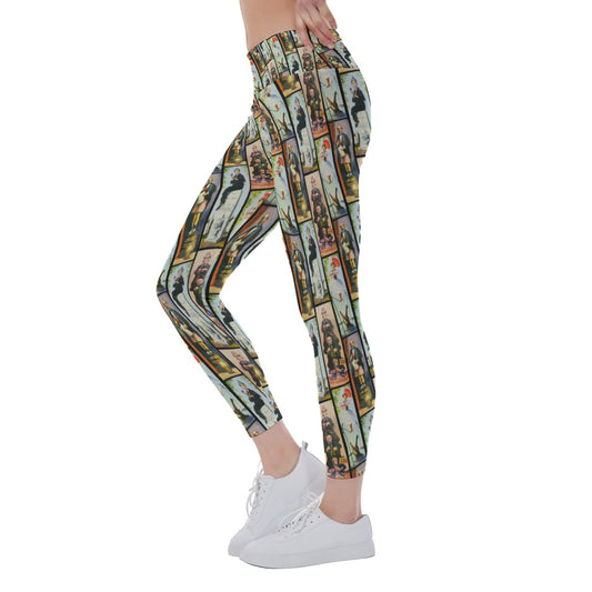 Stretch Room Portraits - Women's Yoga Leggings