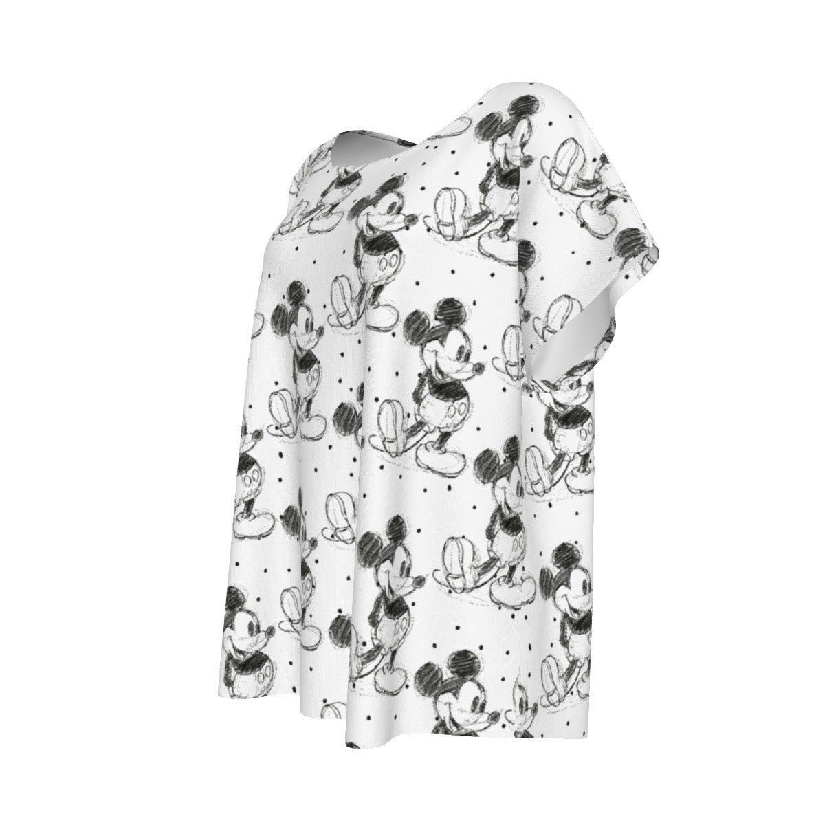 Sketch of Classic Mouse - Women’s Relaxed Fit Scoop Tee