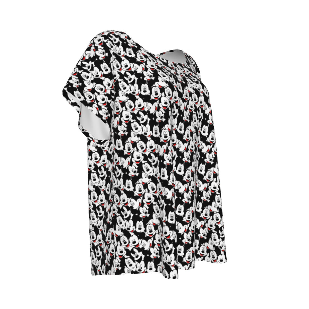 Many Faces of Classic Mouse - Women’s Relaxed Fit Scoop Tee