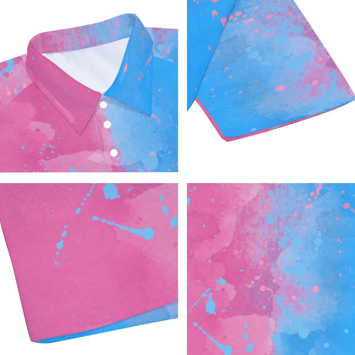 Pink or Blue Fairytale Dress - Men's Polo Shirt