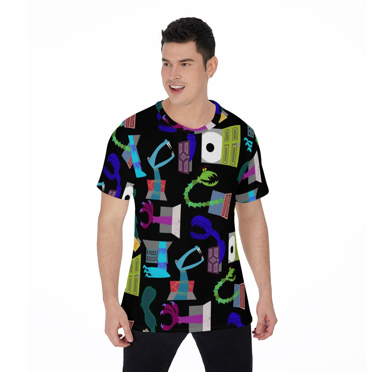 Monsters in Closets - Men's Short Sleeve T-Shirt