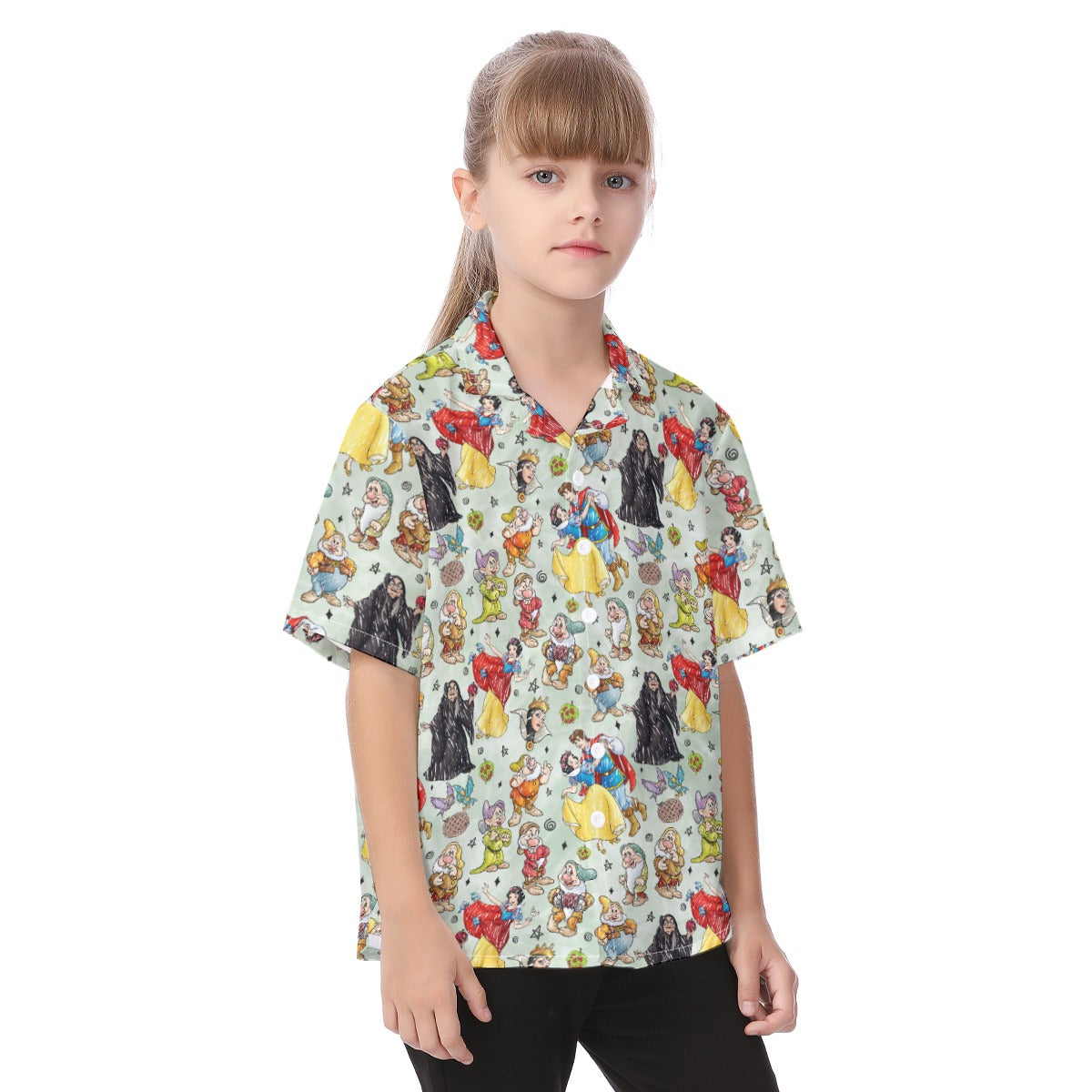 Fairest Crew Sketch - Kid's Hawaiian Button Up Shirt