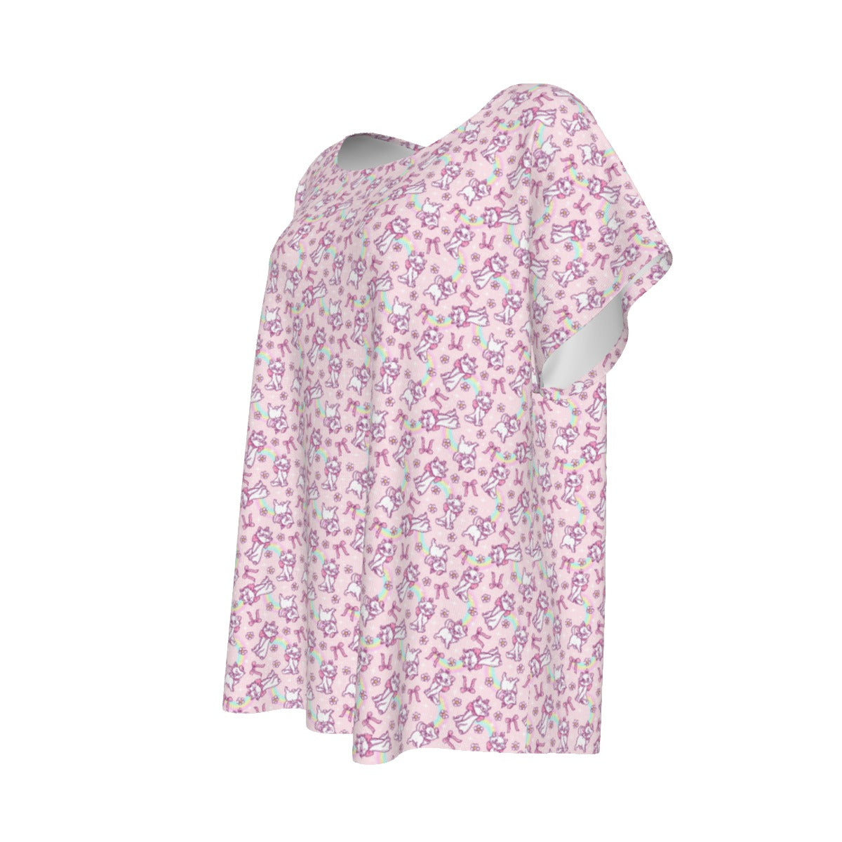 Rainbow Bow Kitty - Women’s Relaxed Fit Scoop Tee