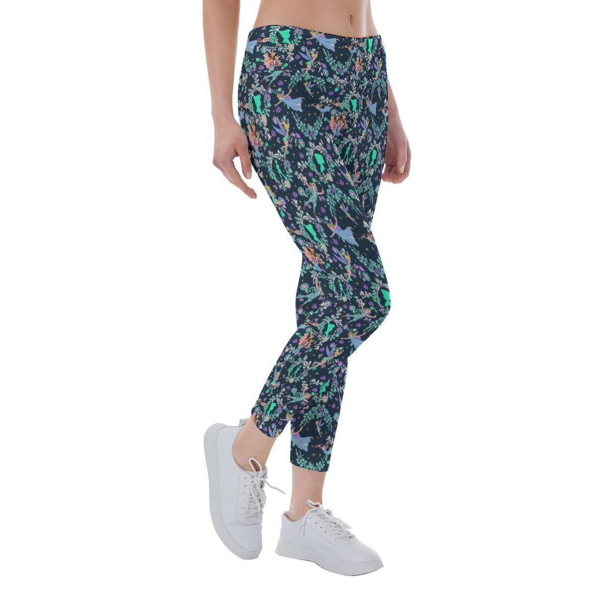 Garden Whimsy - Neverland Flight - Women's Yoga Leggings