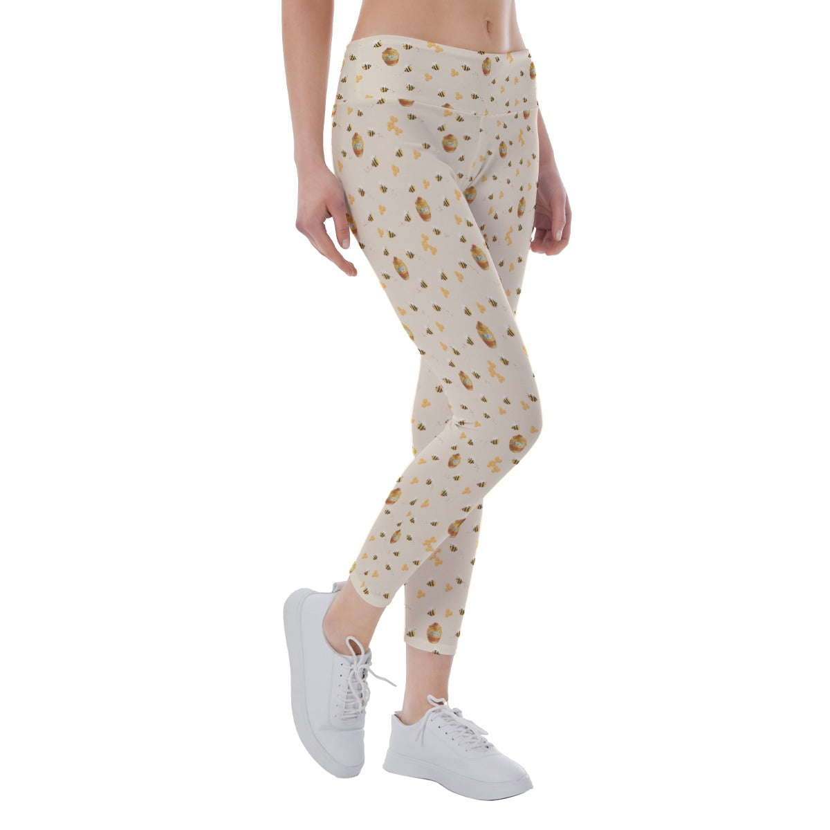 Sweet Hunny Pot & Bees - Women's Yoga Leggings