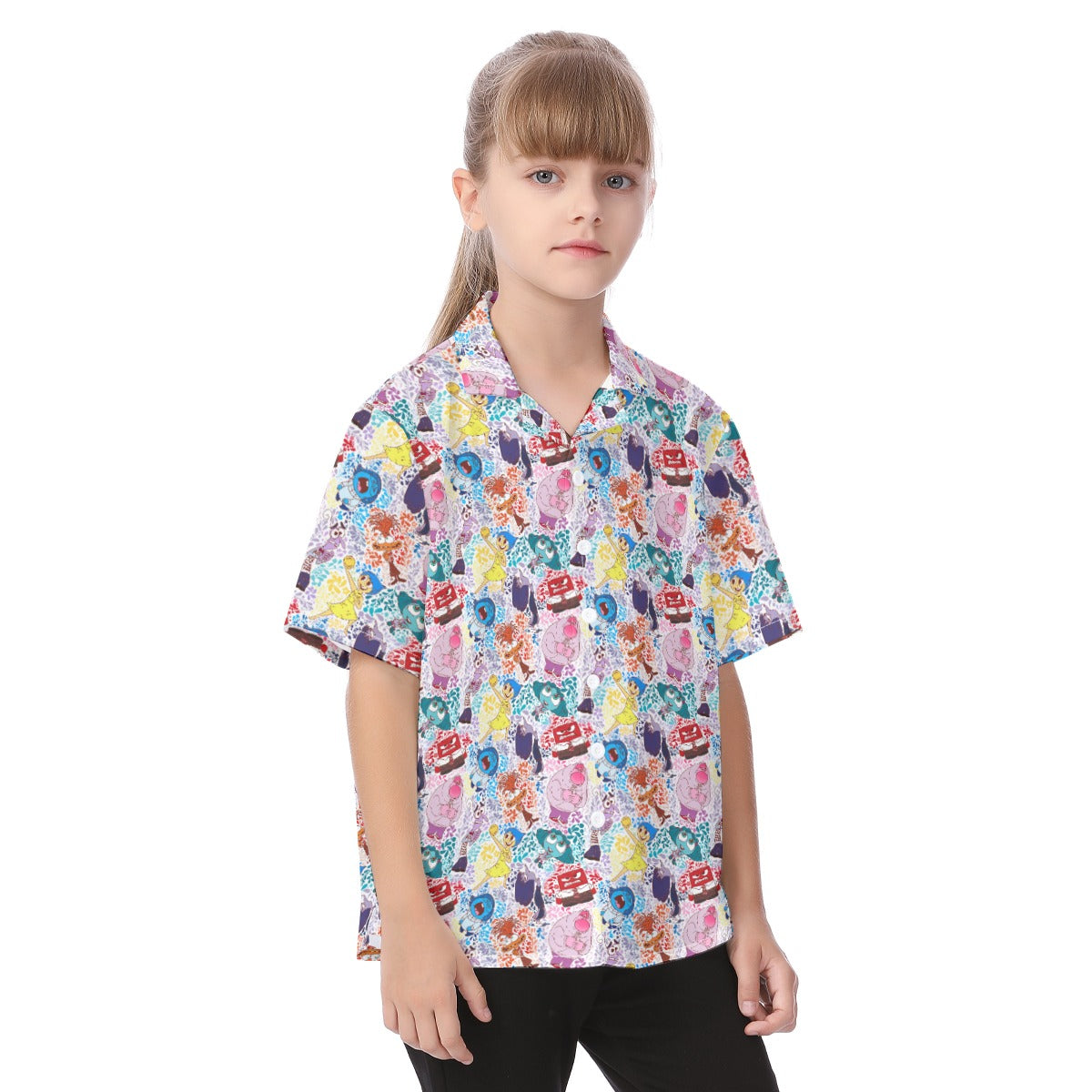 Floral Emotions - Kid's Hawaiian Button Up Shirt