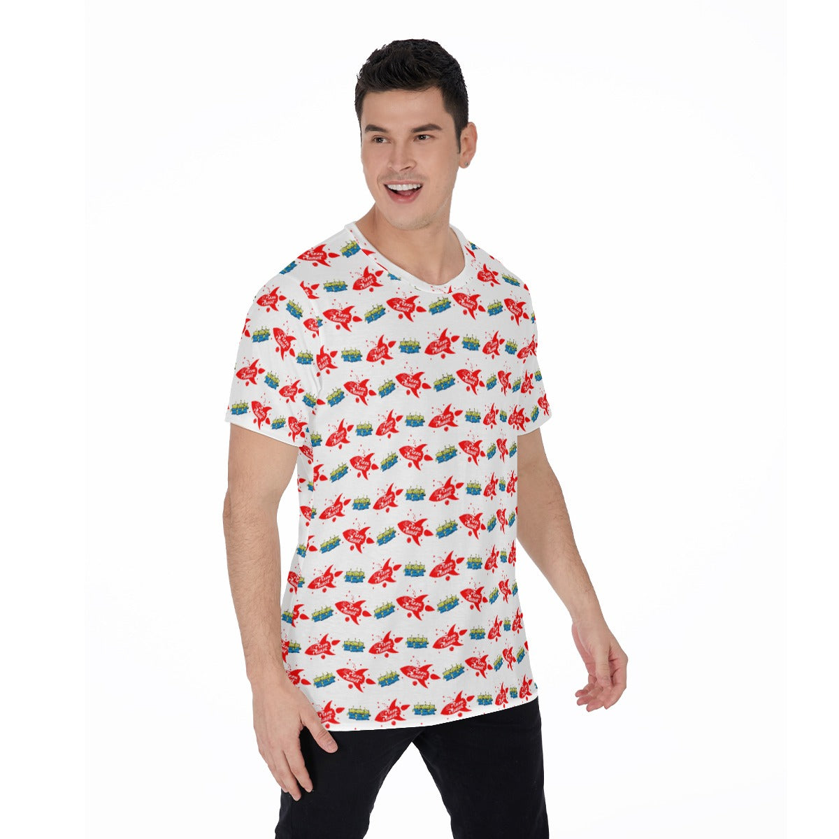 Galactic Rocket Party - Men's Short Sleeve T-Shirt