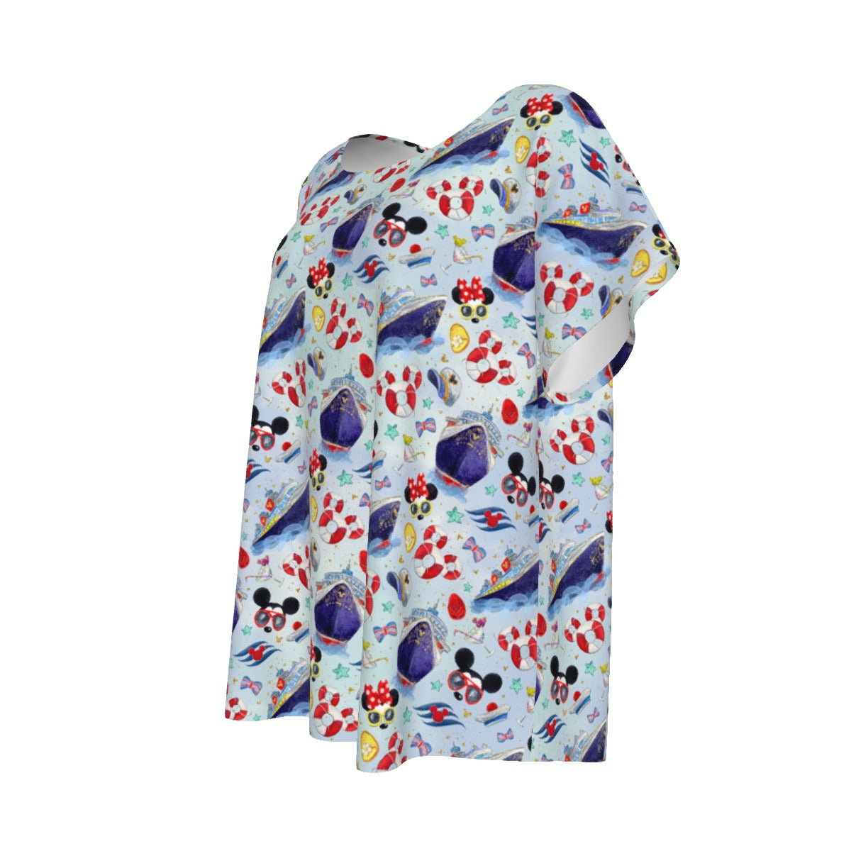 DCL Cruise Style Adventure - Women’s Relaxed Fit Scoop Tee