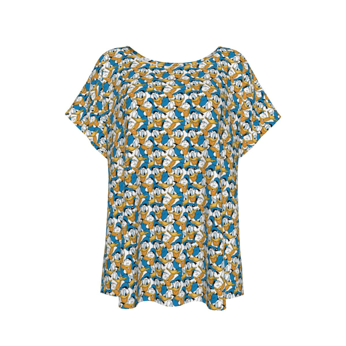Many Faces of Feisty Duck - Women’s Relaxed Fit Scoop Tee