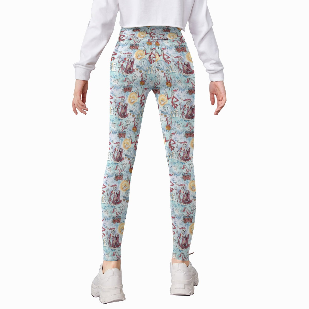 Santa Jack with Sally & Ghost Dog - Kid's Leggings