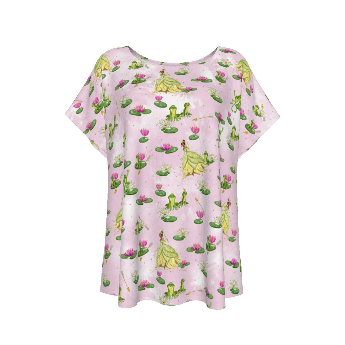 Watercolor Bayou Princess & FrogFrog - Women’s Relaxed Fit Scoop Tee