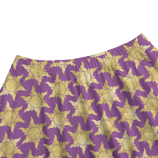 Golden Sun Symbols - Women’s Pocket Midi Skirt