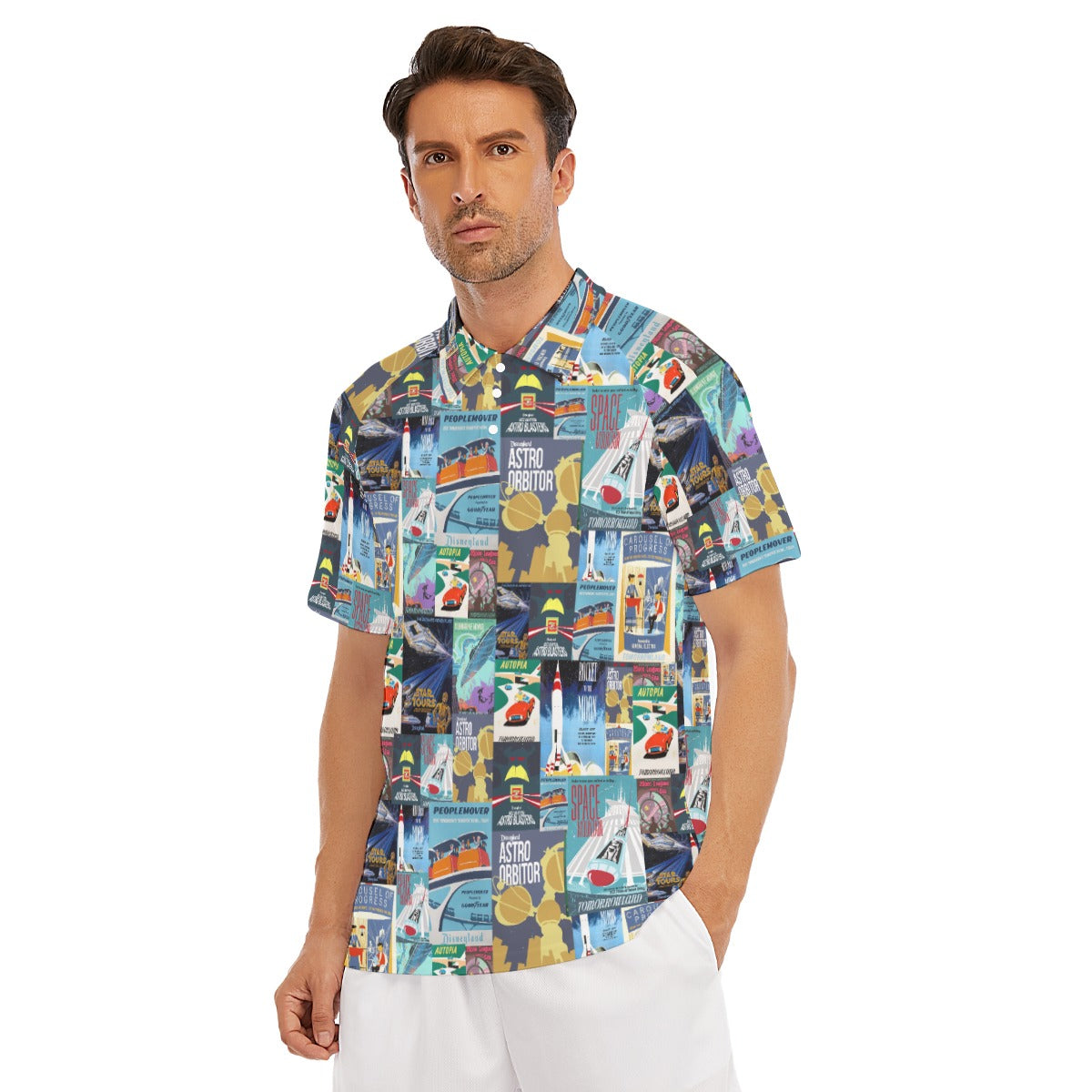 Vintage Tomorrow Ride Posters - Men's Polo Shirt