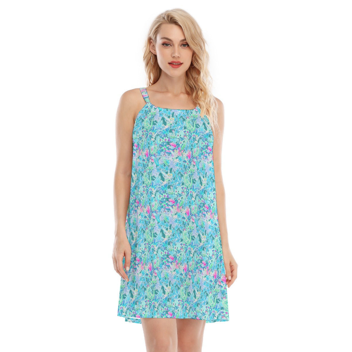Bright Floral Flight - Neverland Adventure - Women’s Adjustable Sundress