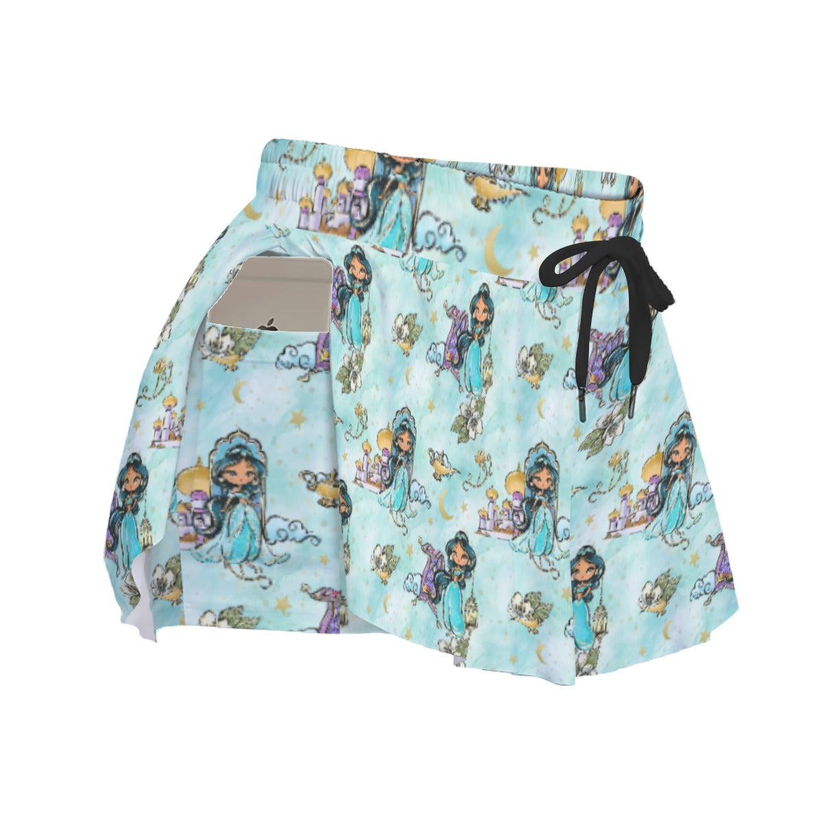 Whimsical Desert Princess - Women's Flowy Pocket Shorts