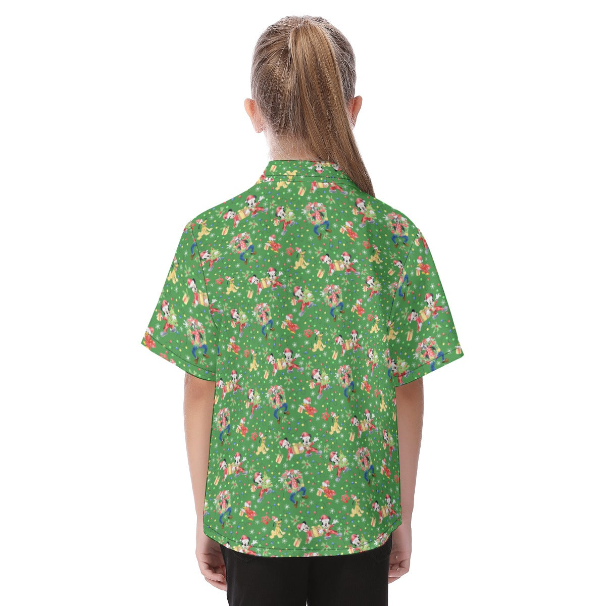 Mouse & Friends Christmas Cheertmas - Kid's Hawaiian Button Up Shirt