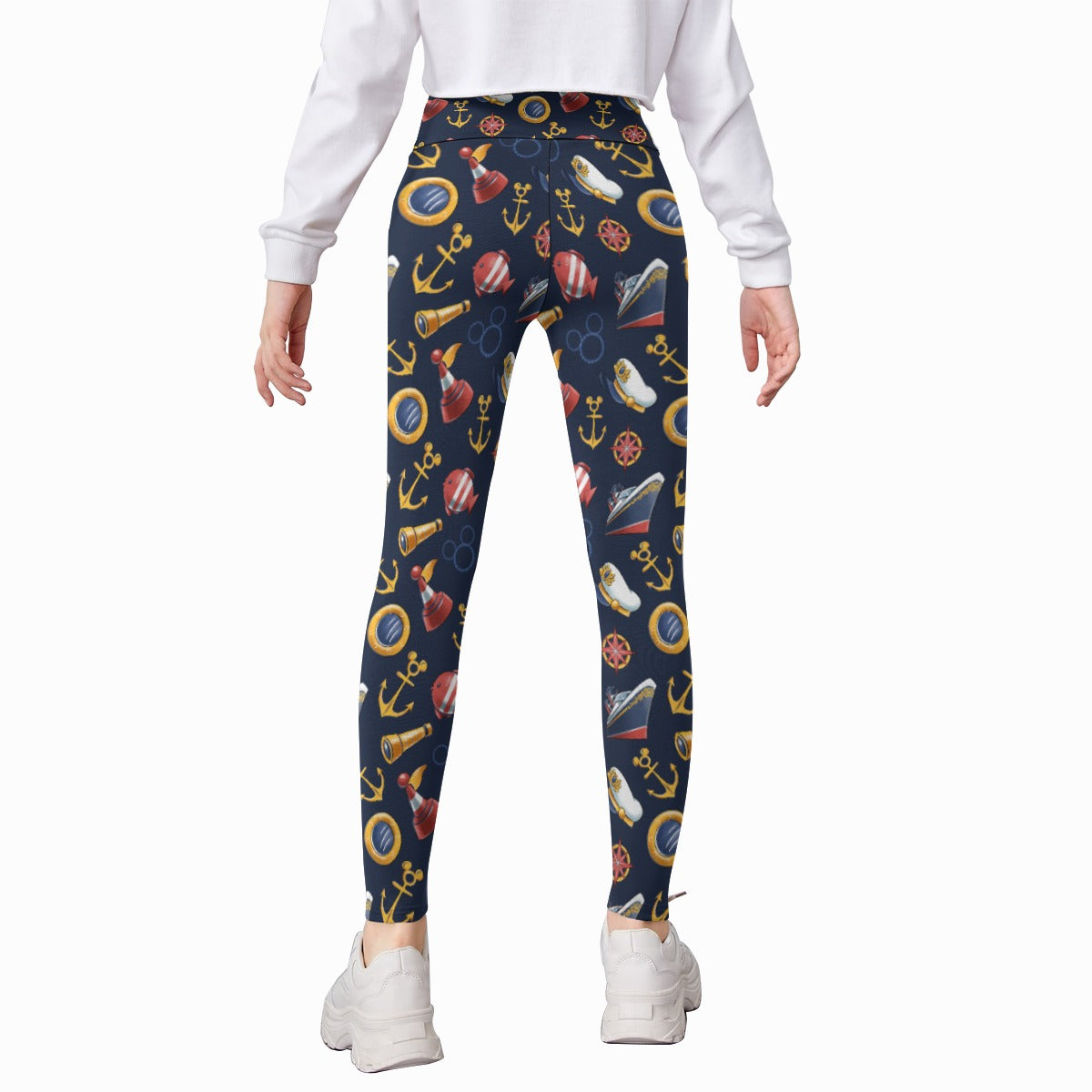 Mouse Ear Nautical Icons - Kid's Leggings
