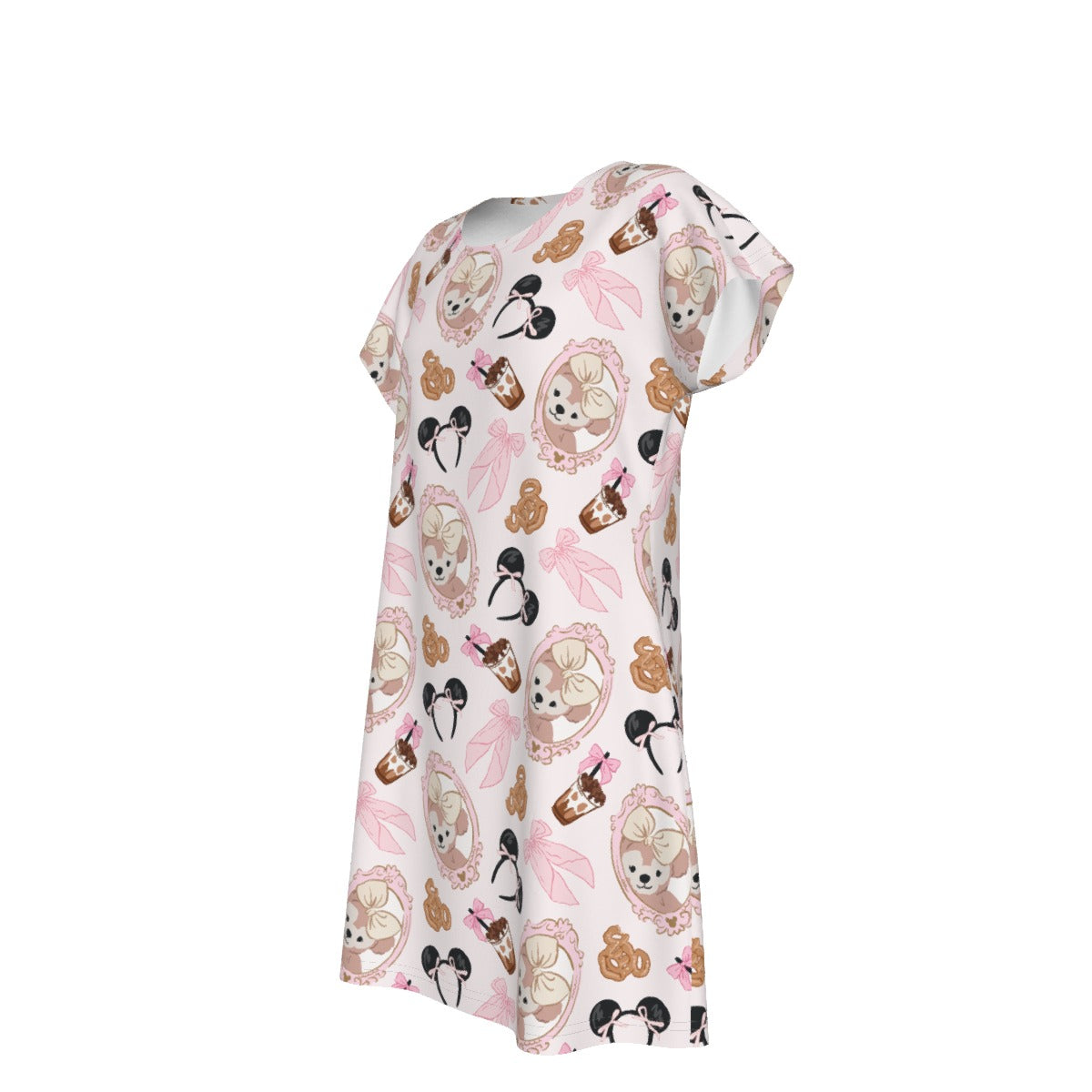 Bow Bear Sweet Day - Women's T-Shirt Dress