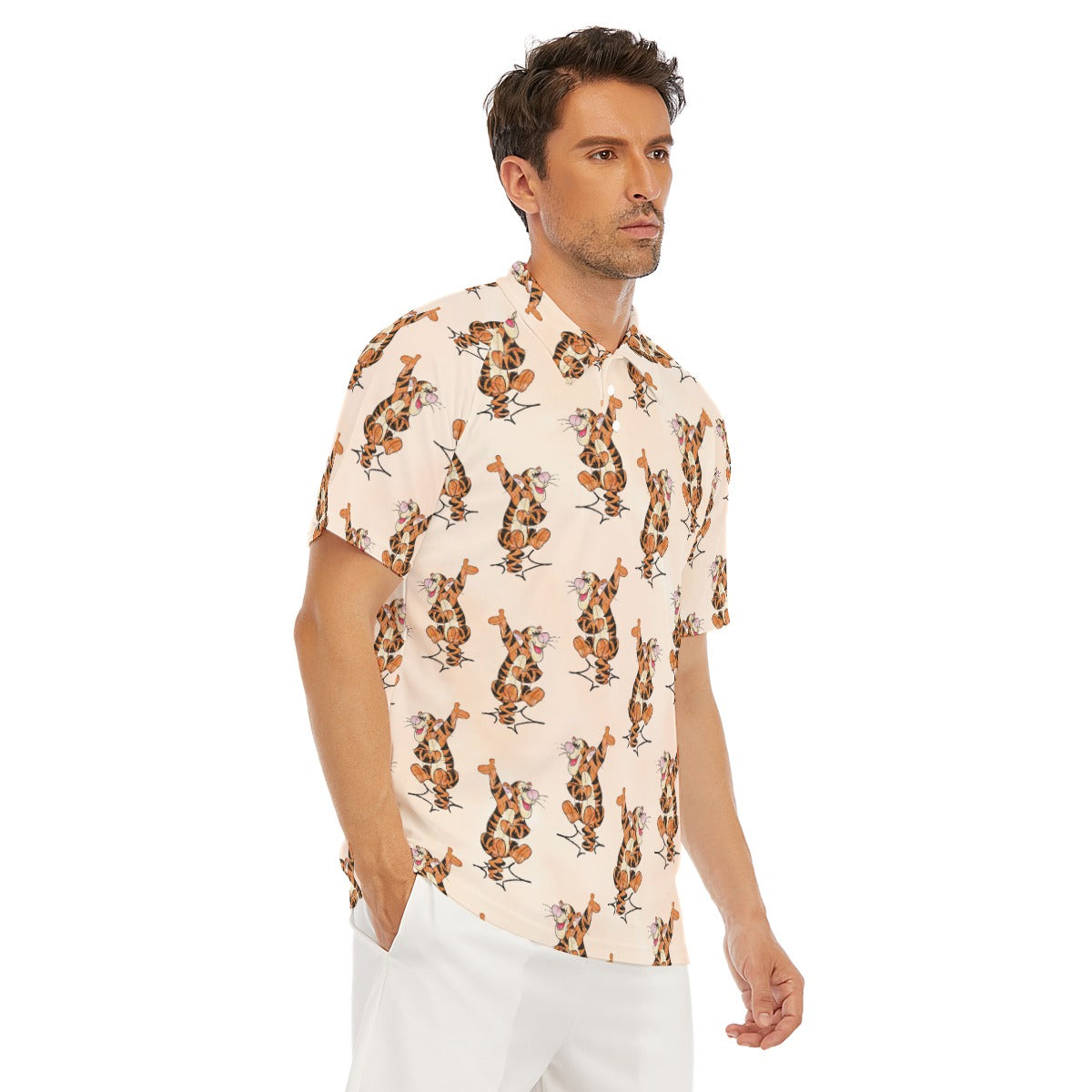 Sketched Bouncing Buddy - Men's Polo Shirt