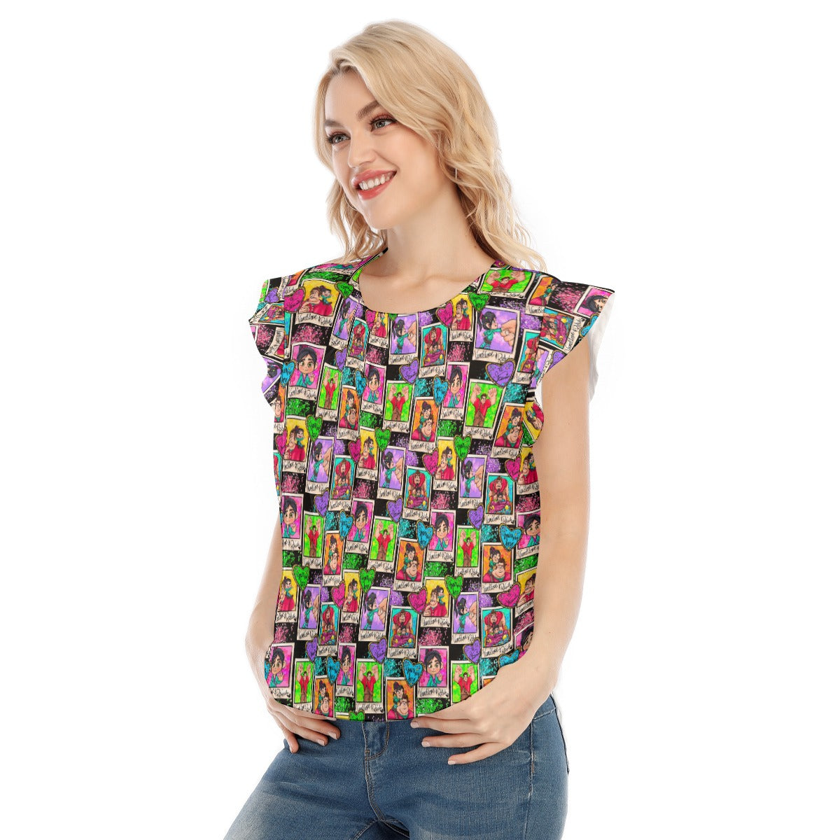 You're My Hero - Women’s Flutter Sleeve Top