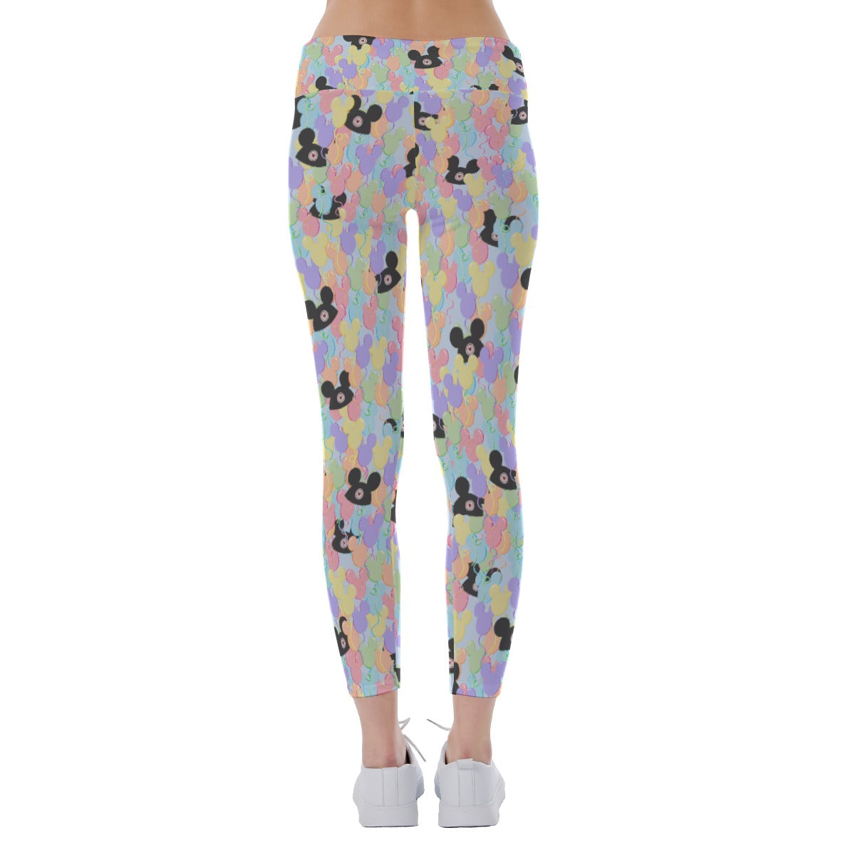 Pastel Mouse Ear Balloons - Women's Yoga Leggings