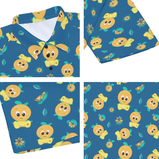 Cheerful Citrus Bird - Men's Polo Shirt