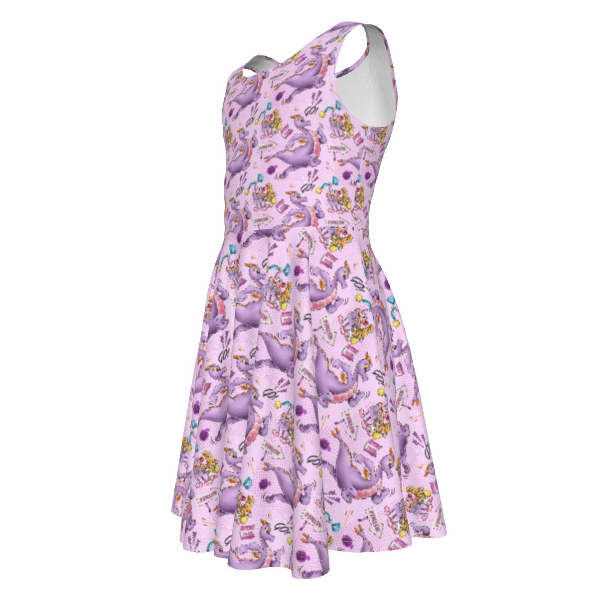 Figment Race Day Dash - Kid's Sleeveless Skater Dress