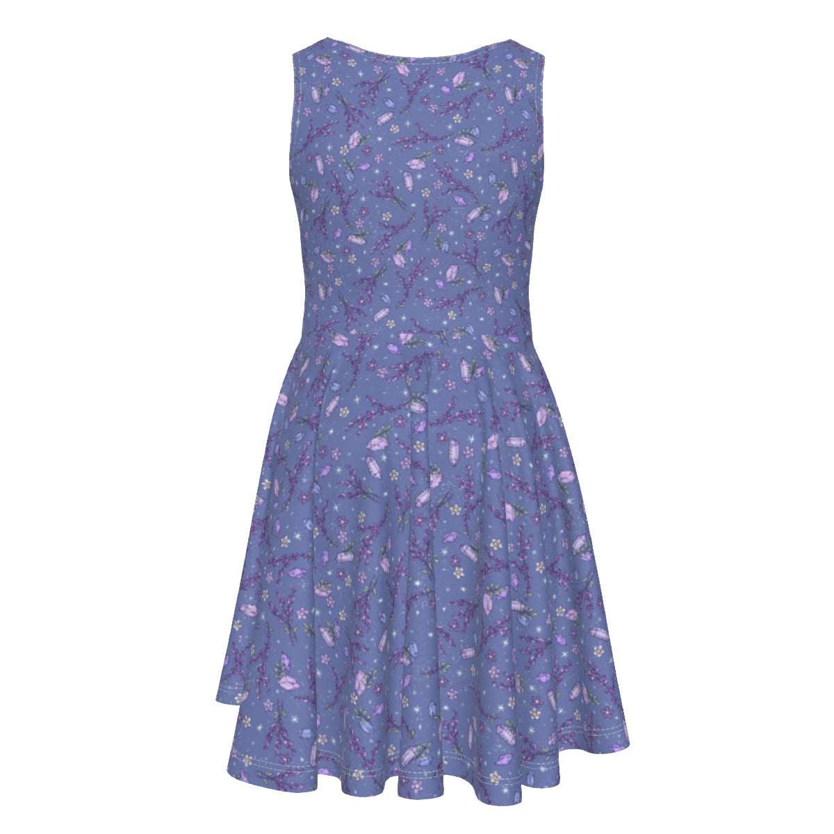 Lavender Vibes - Kid's Sleeveless Skater Dress