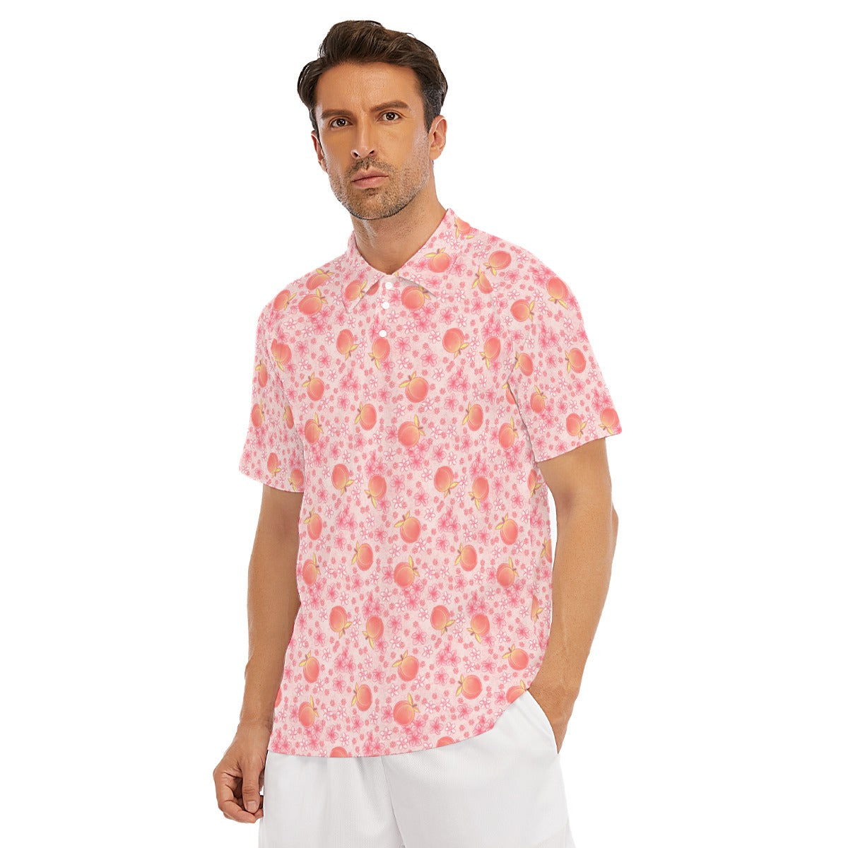 Summer Fruits - Peaches - Men's Polo Shirt