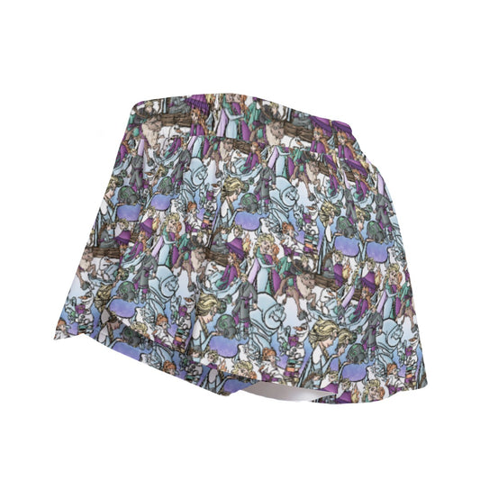 Enchanted Winter Journey - Women's Flowy Pocket Shorts