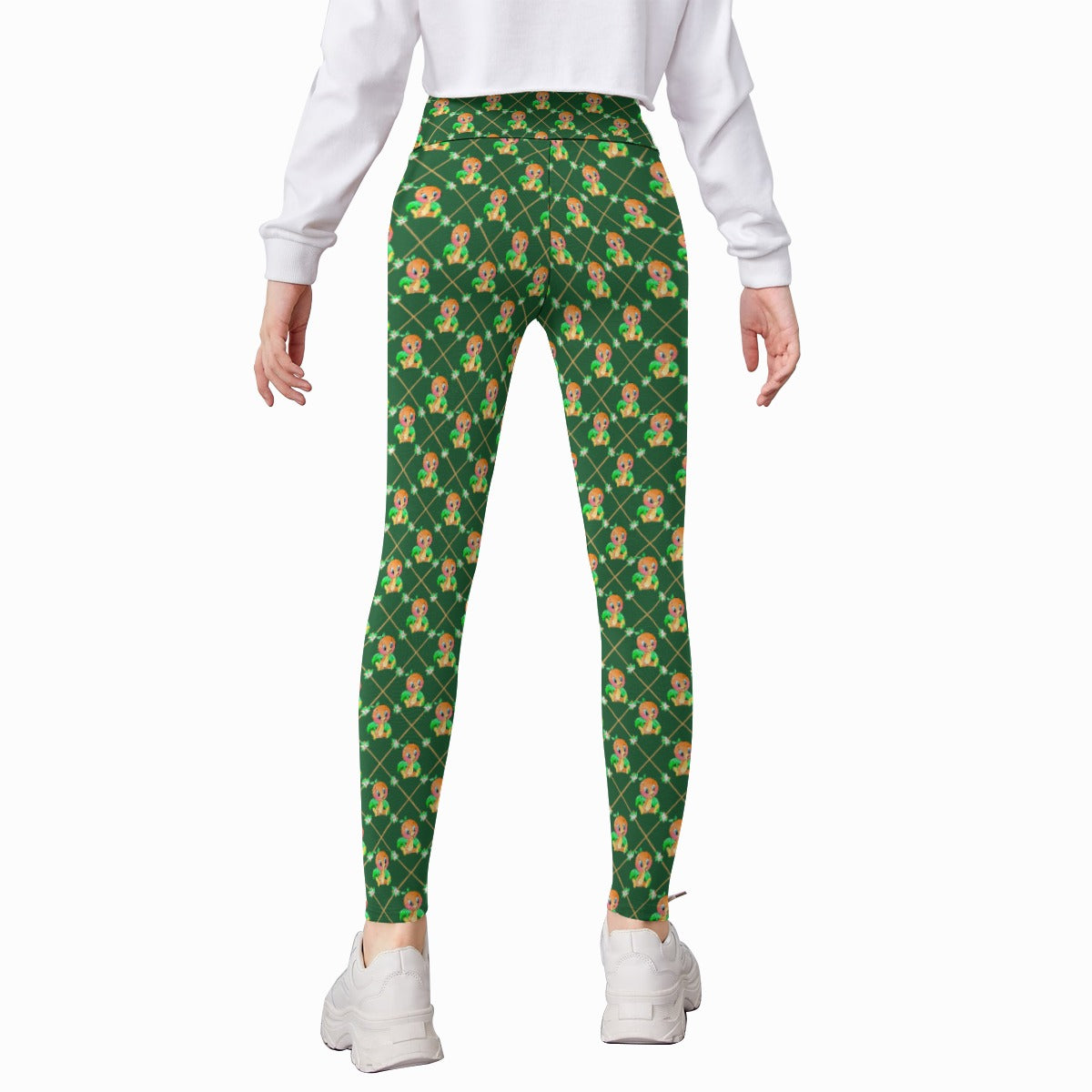 Geometric Citrus Delight - Kid's Leggings