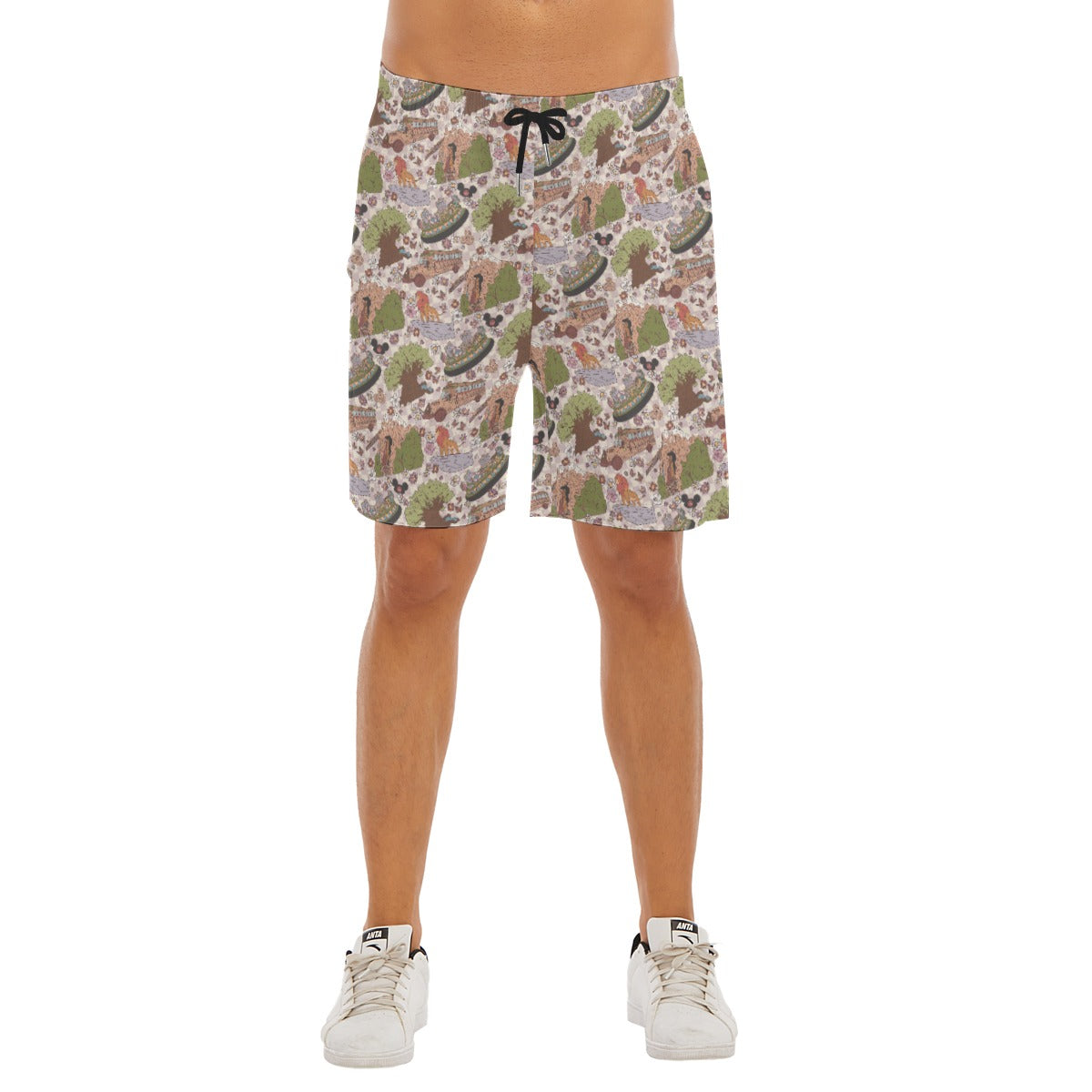 Hand Drawn AK - Men’s Pocket Beach Shorts