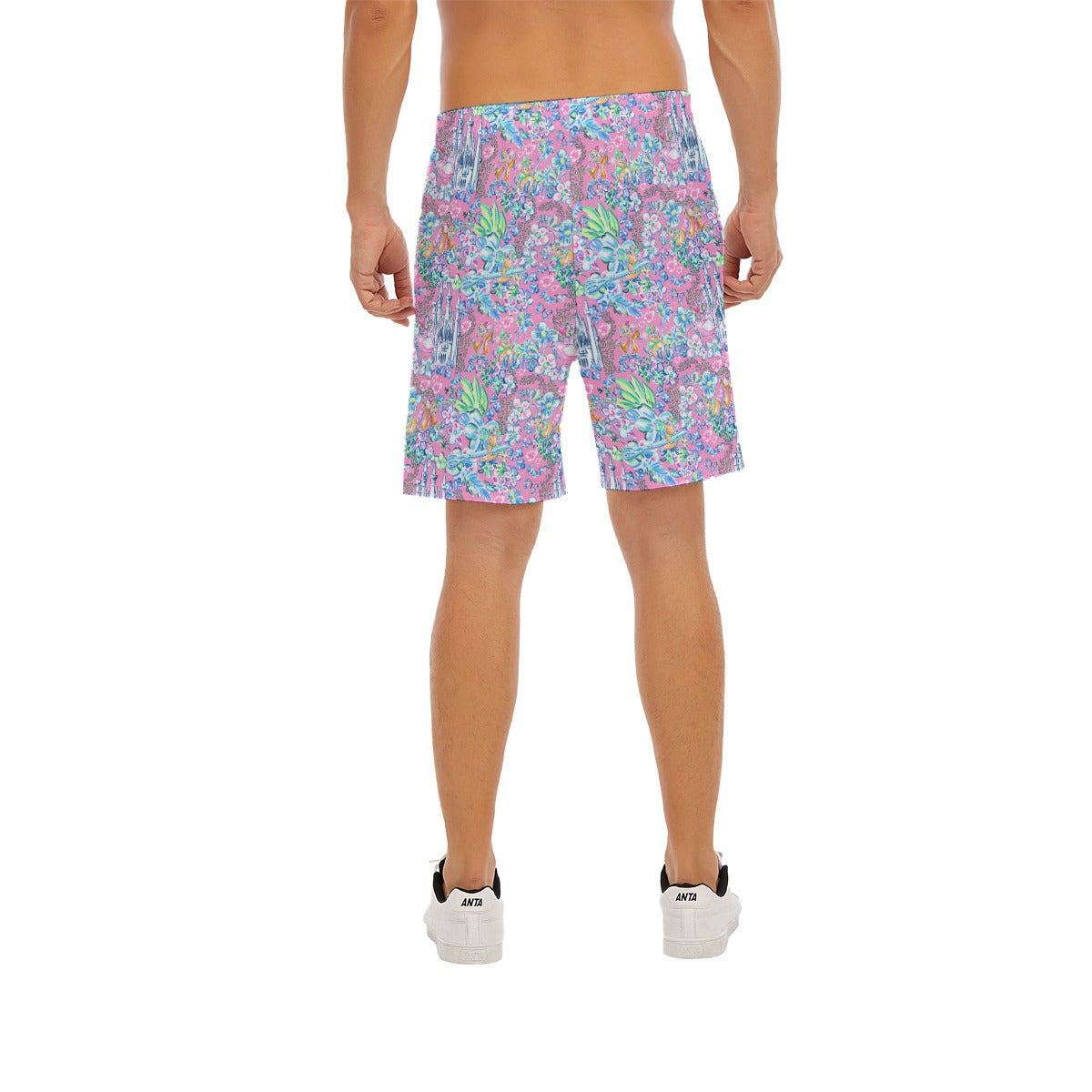 Bright Tropical Dreams - Enchanted Squeaky Helpers - Men’s Pocket Beach Shorts