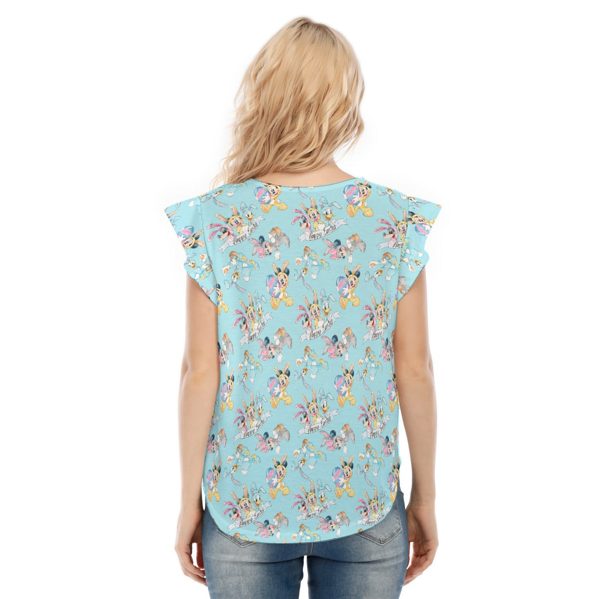 Spring Bunny Costume Crew - Women’s Flutter Sleeve Top
