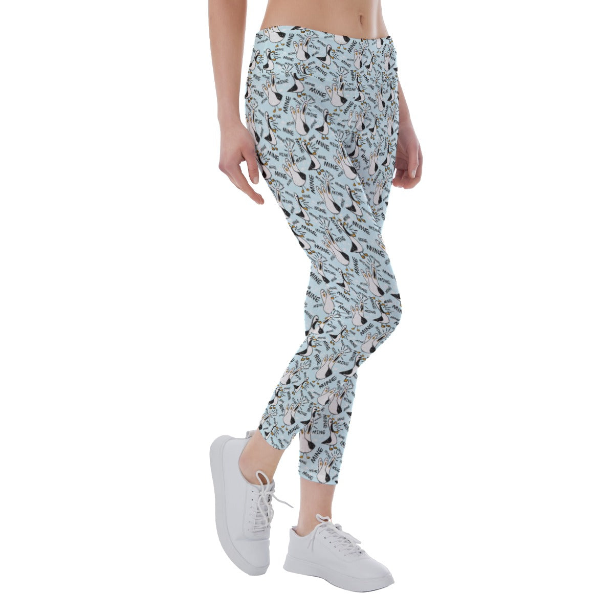 Mine Mine Mine Seagulls - Women's Yoga Leggings