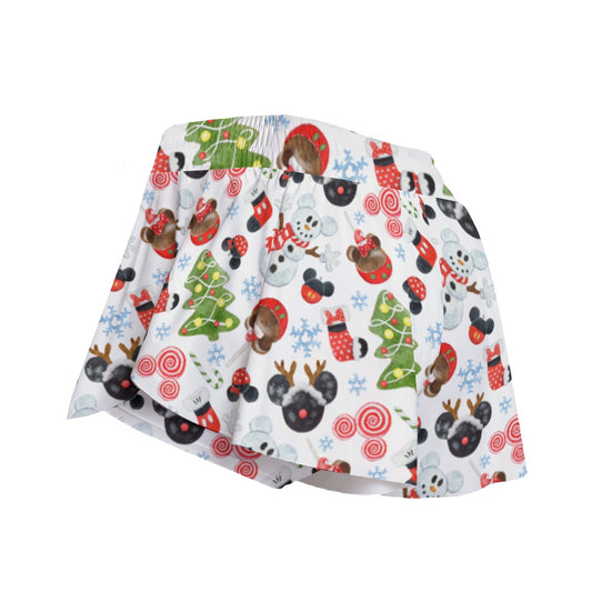 Mouse Magic Christmas - Women's Flowy Pocket Shorts